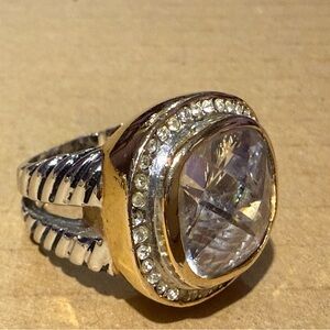 Vintage 18kt HGE chunky Ring size 7